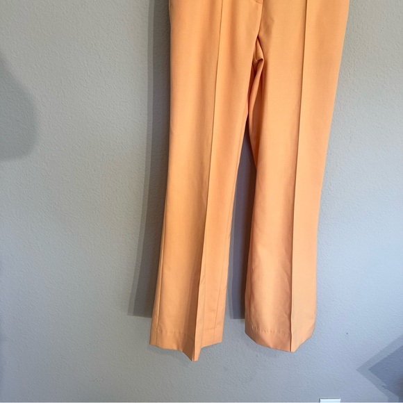 Reiss Emmy orange wide leg tailored wool blend trouser pants size 4 office - Picture 10 of 16